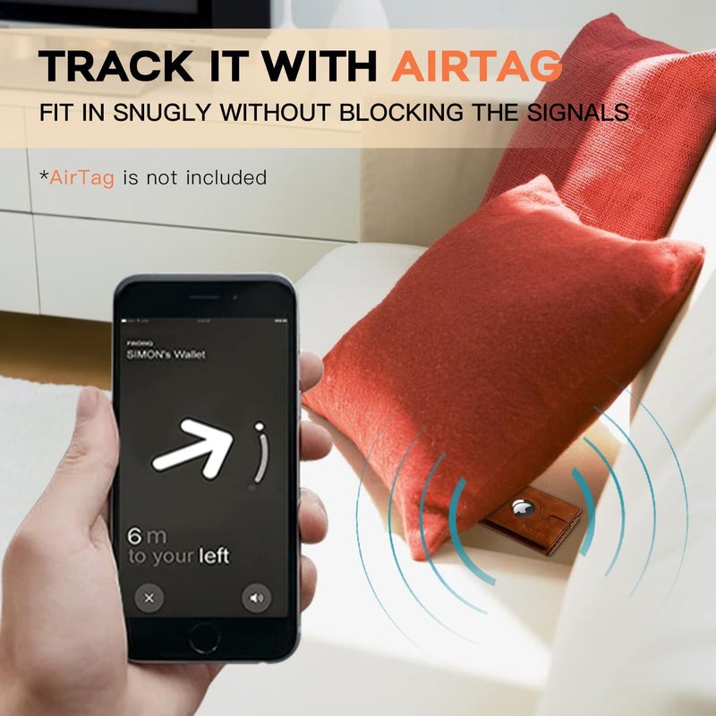 RUNBOX Wallet for Men Slim Rfid Leather 2 ID Window With Gift Box | Slim, Rfid, 2 ID Window, With Gift Box, Slim, Rfid - Image 2